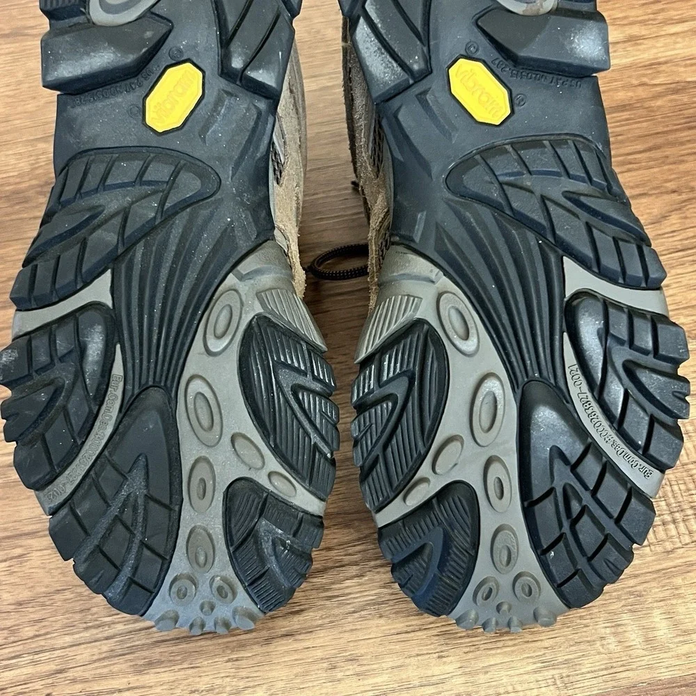 Merrell Moab 2 Mid Hiking Boots Men's Size 11.5 Earth Brown Waterproof J88623